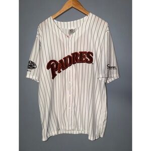 SGA San Diego Padres Tony Gwynn 19 Baseball Jersey White Pinstripe BDA XL